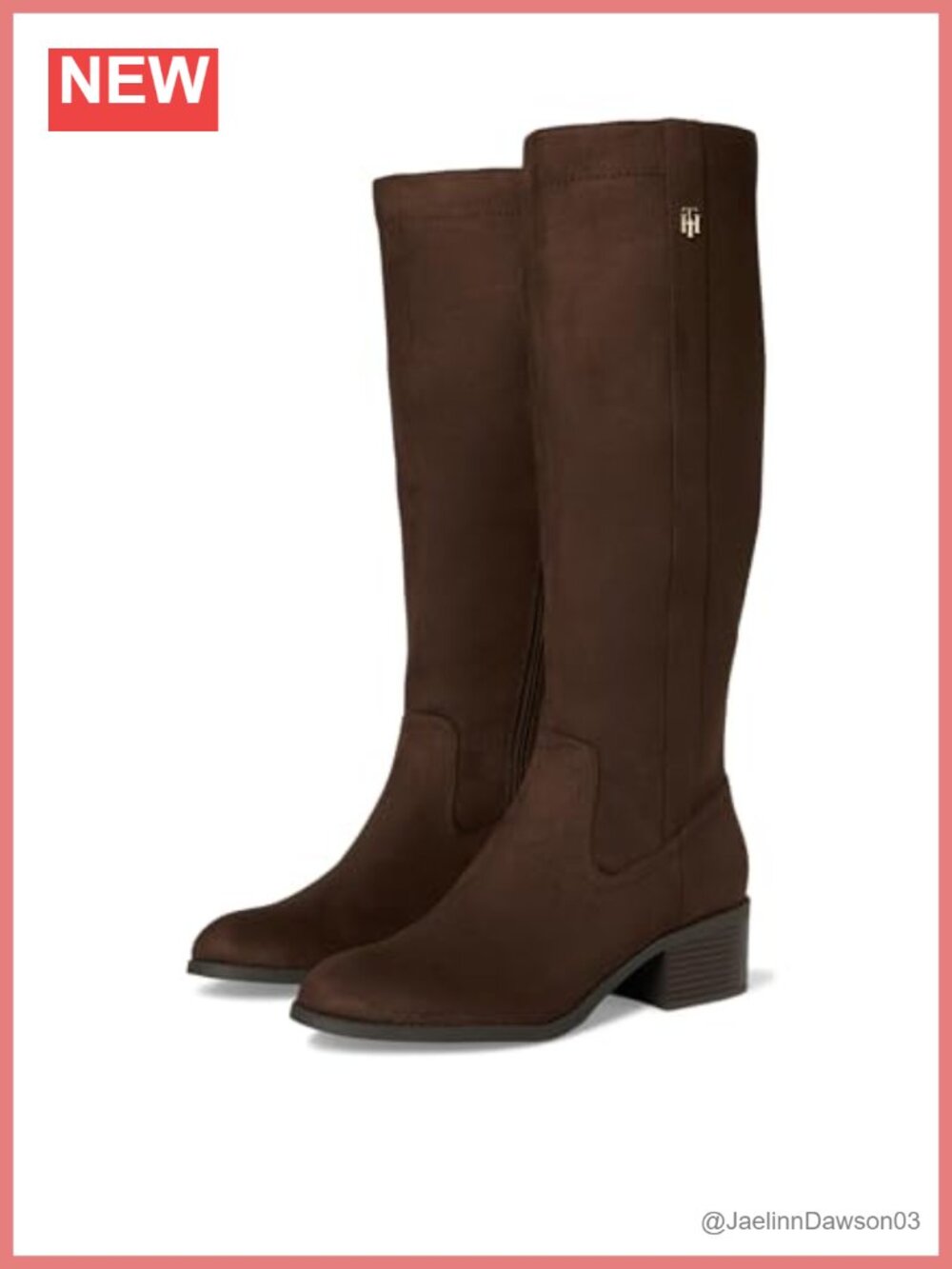 Dray Knee High Equestrian Block Heel Boots